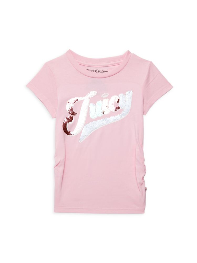 

Футболка с пайетками для маленькой девочки Juicy Couture, цвет Orchid Pink