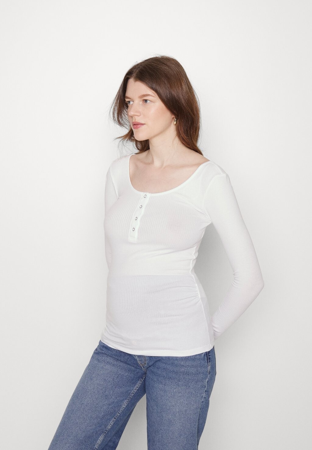 

Рубашка с длинным рукавом Pieces Maternity, белый