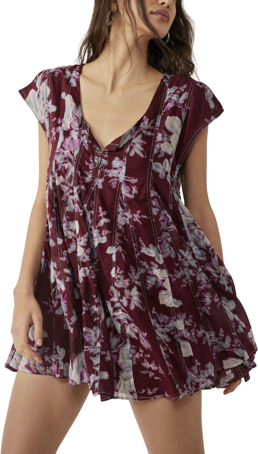 

Платье Салли Free People, цвет Raisin Combo