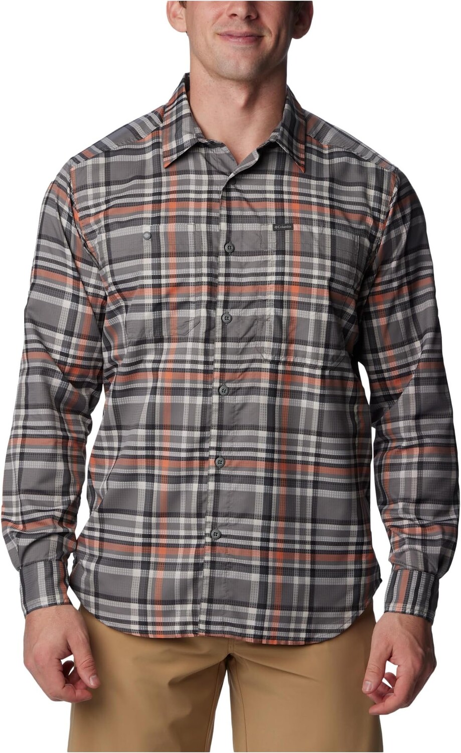 

Рубашка Silver Ridge Utility Lite Plaid Long Sleeve Columbia, цвет City Grey Dispearsed Plaid