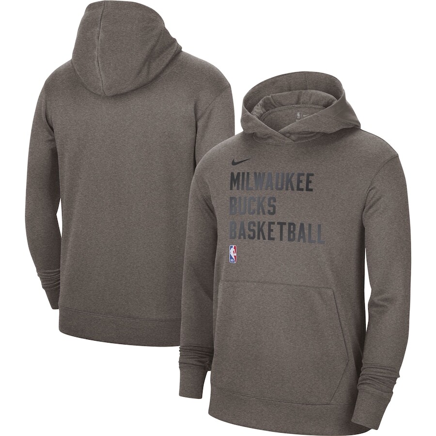 

Пуловер с капюшоном Nike Milwaukee Bucks, оливковый
