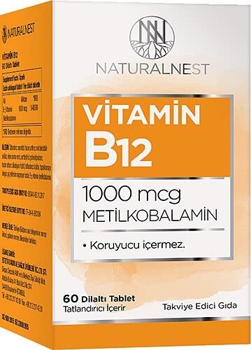 

Naturalnest Витамин B12 1000 мкг 60 таблеток