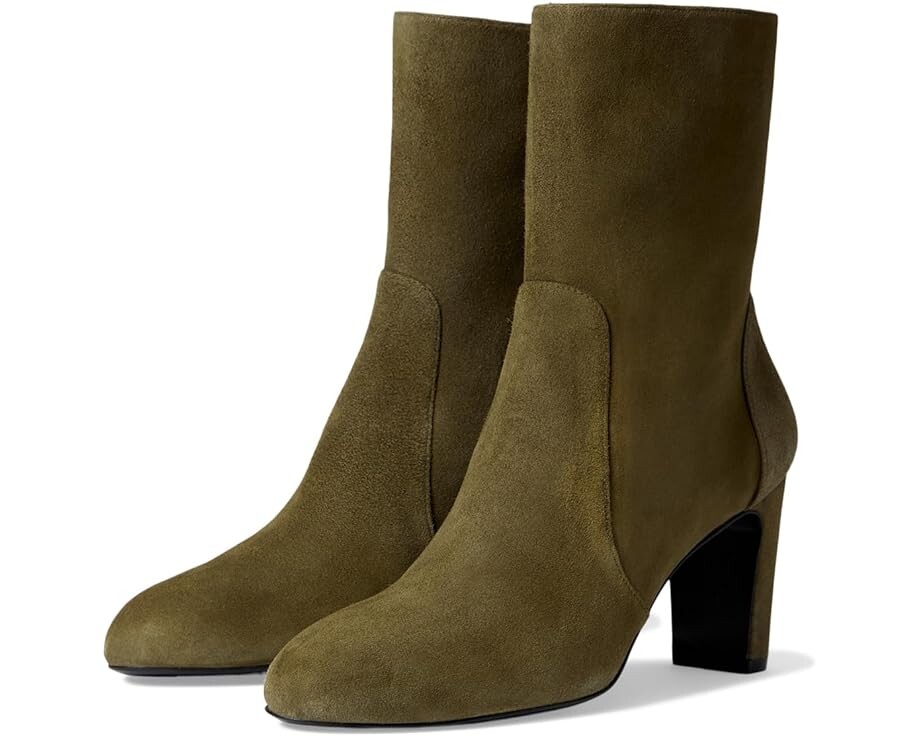 

Ботинки Stuart Weitzman Vida 75 Zip Bootie, цвет Truffle