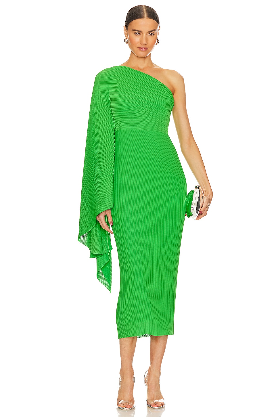 Платье миди SOLACE London Lenna, цвет Bright Green