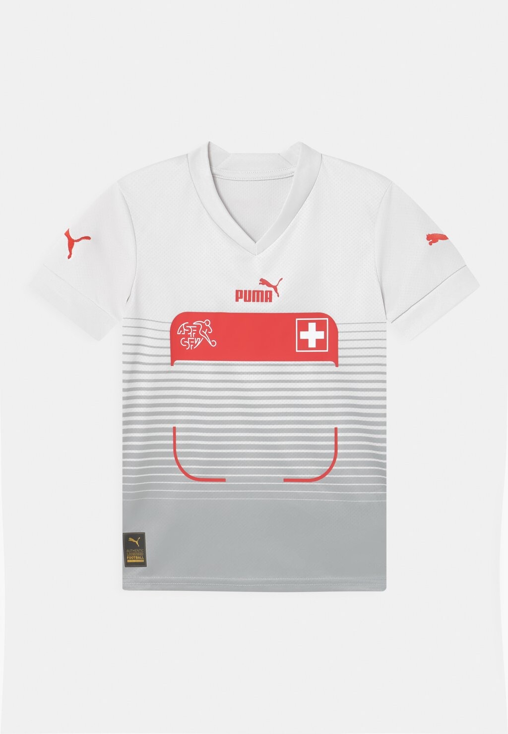 

Национальная сборная Switzerland Away Replica Jr Unisex Puma, цвет nimbus cloud/harbor mist