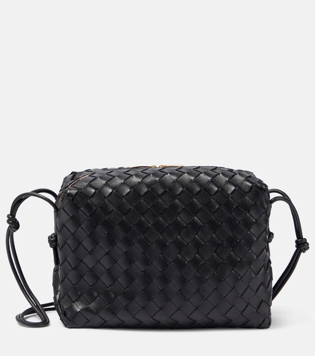 

Кожаная сумка для фотокамеры loop среднего размера Bottega Veneta, черный