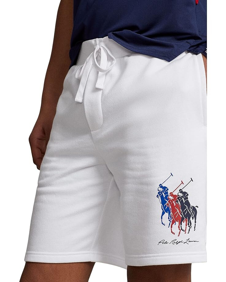 

Шорты Polo Ralph Lauren 8.5" Triple Pony Fleece Shorts, белый