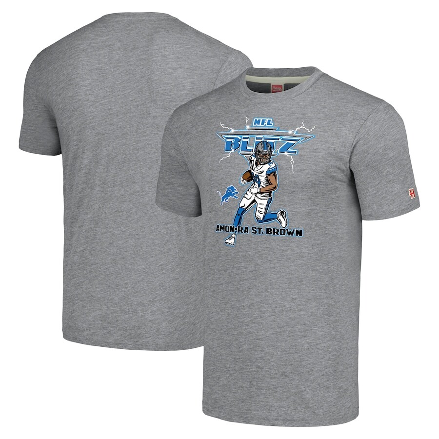 

Футболка с коротким рукавом Homage Detroit Lions, серый