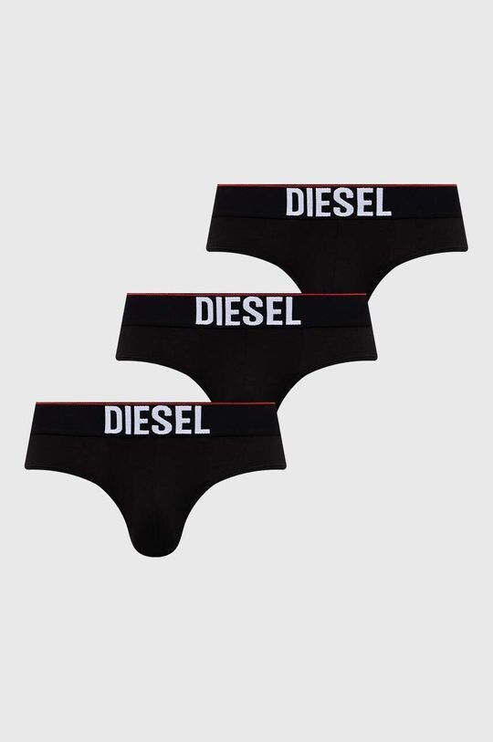 3 пары трусов Diesel, черный