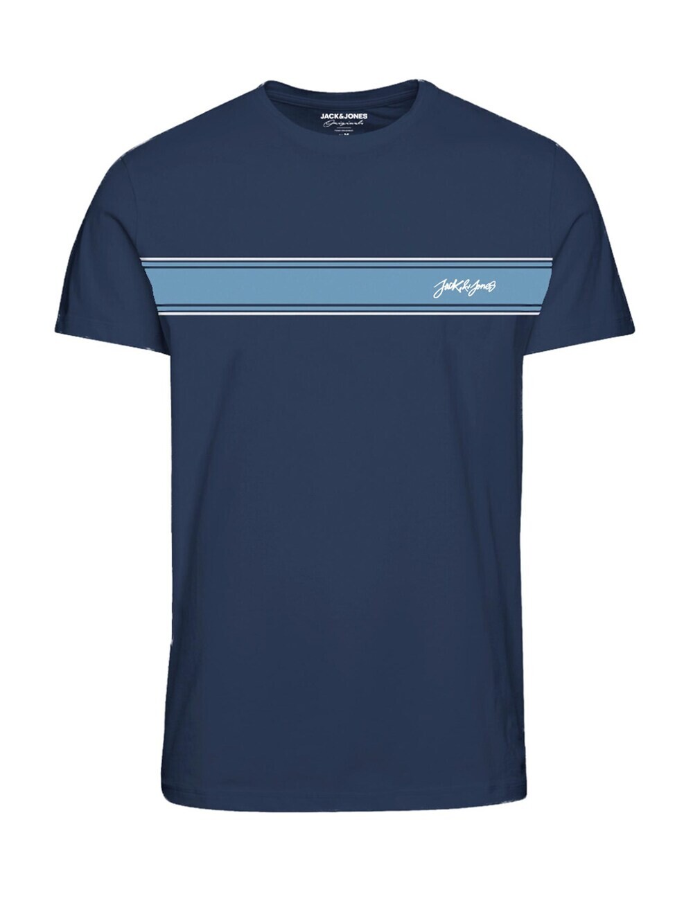 

Футболка JACK & JONES AMSON, синий/темно-синий