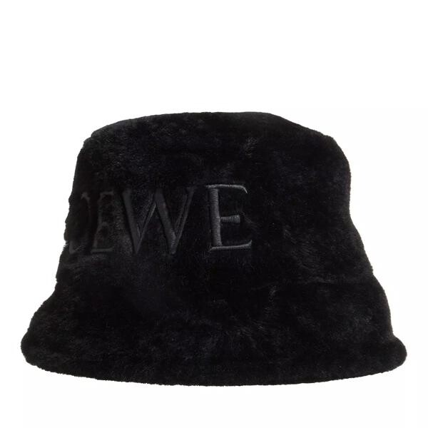 

Бейсболка shearling bucket hat Loewe, черный