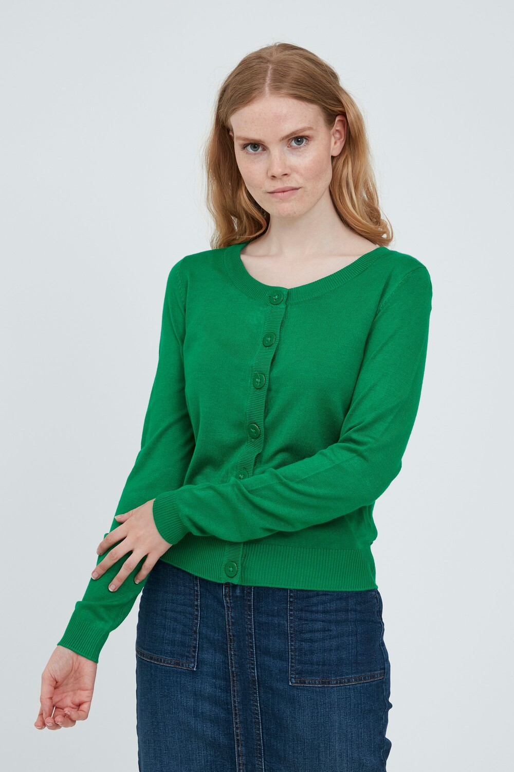 

Кардиган Fransa Strickjacke, зеленый
