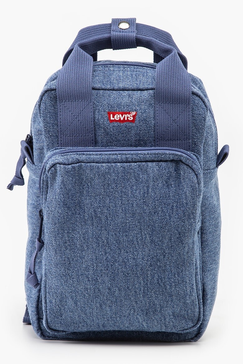 

Небольшой джинсовый рюкзак с передним карманом на молнии Levi'S, синий