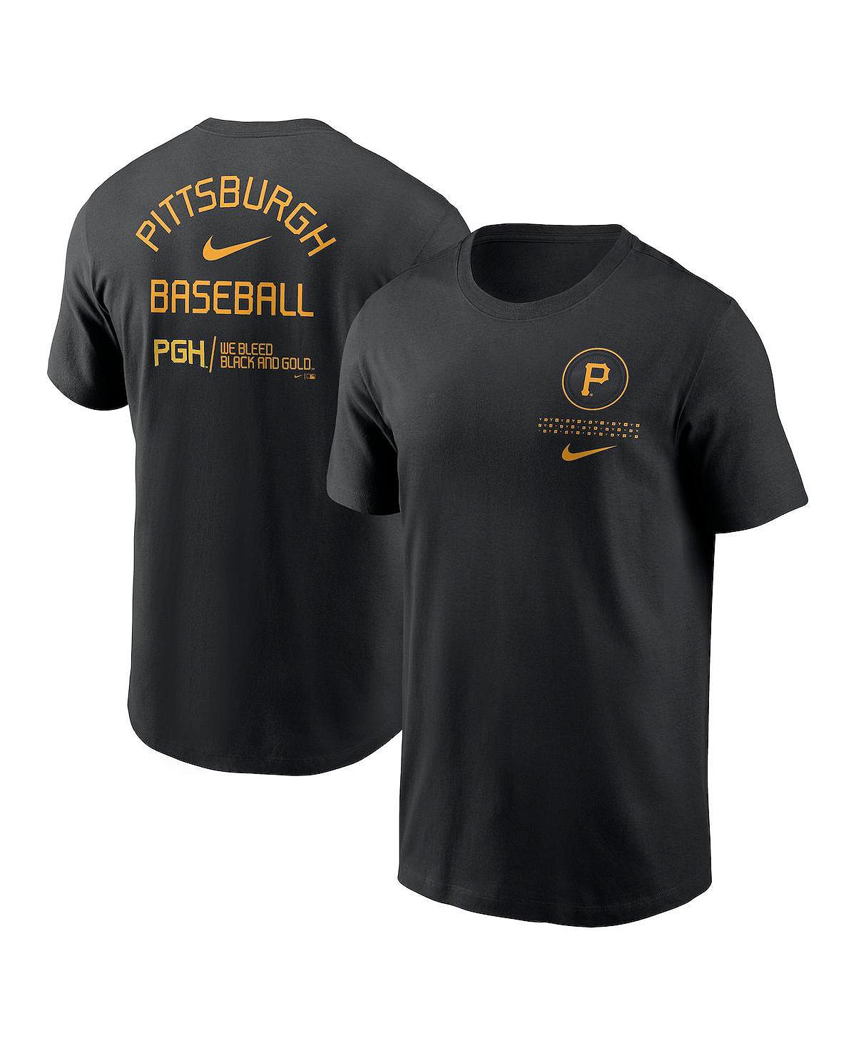 Мужская черная двойная футболка Pittsburgh Pirates 2023 City Connect Nike