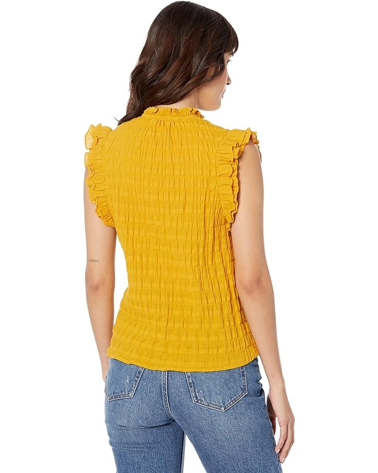 

Топ Steve Madden Hearts A Flutter Top, цвет Sunflower