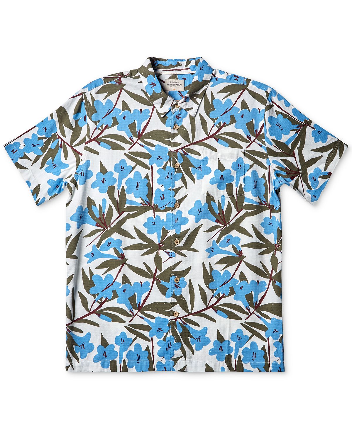 Мужская рубашка с тропическим принтом Quiksilver Quiksilver Waterman waterman carene s0700380 black gt
