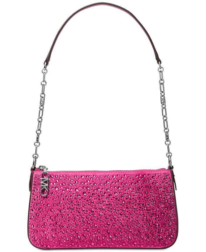 

Средняя кожаная сумочка на цепочке Michael Kors, цвет Deep Fuchsia