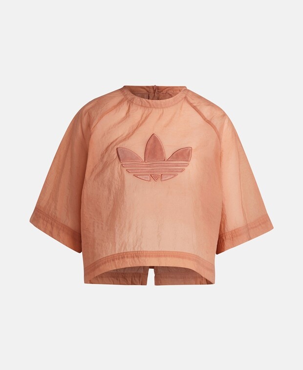 

Укороченный лонгслив adidas, лосось