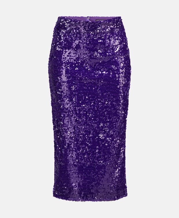 

Юбка с пайетками bcbgmaxazria, фиолетовый