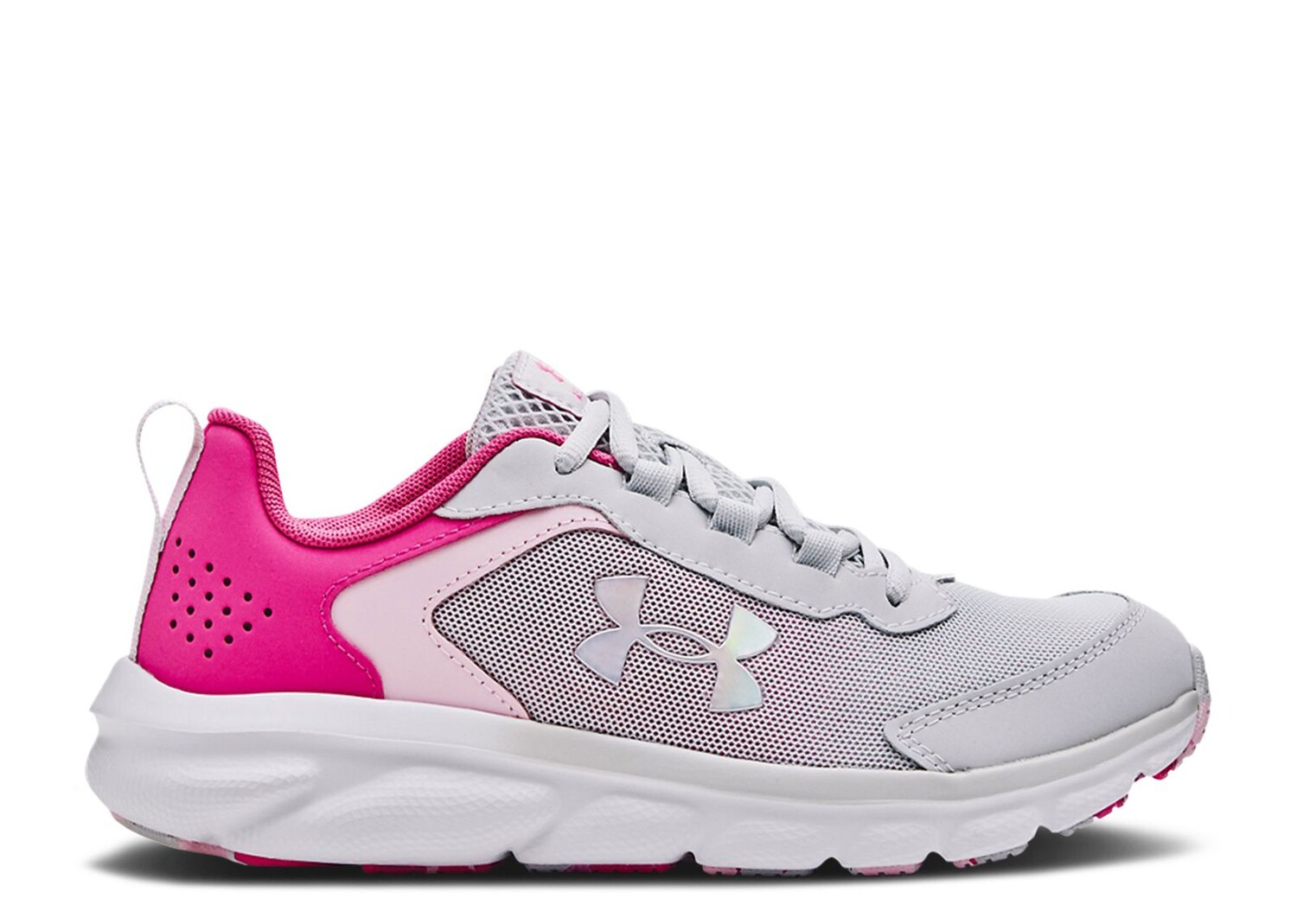 

Кроссовки Under Armour Assert 9 Gs 'Halo Grey Rebel Pink', серый