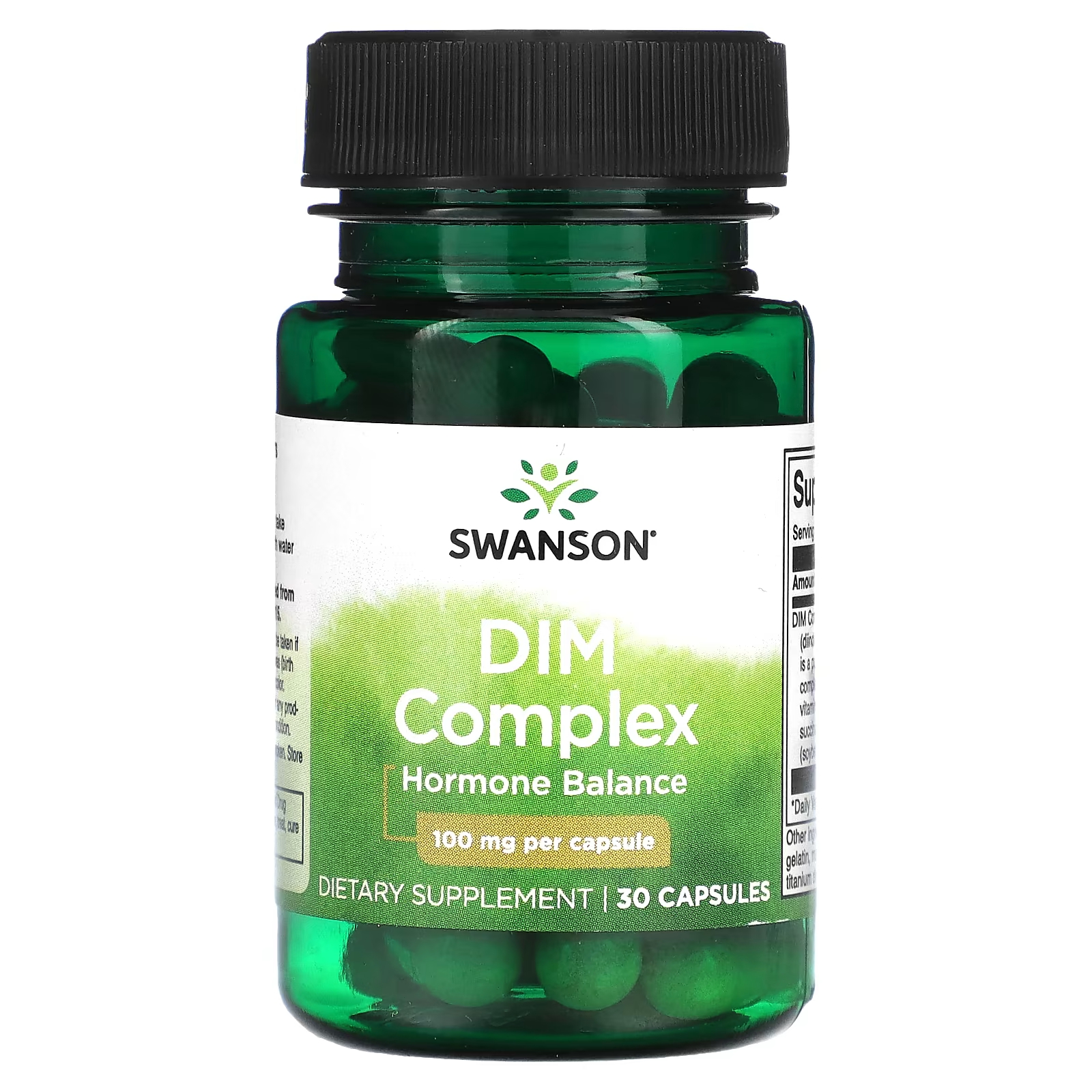 Комплекс Swanson DIM 100 мг, 30 капсул лютеолиновый комплекс swanson 100 мг 30 растительных капсул