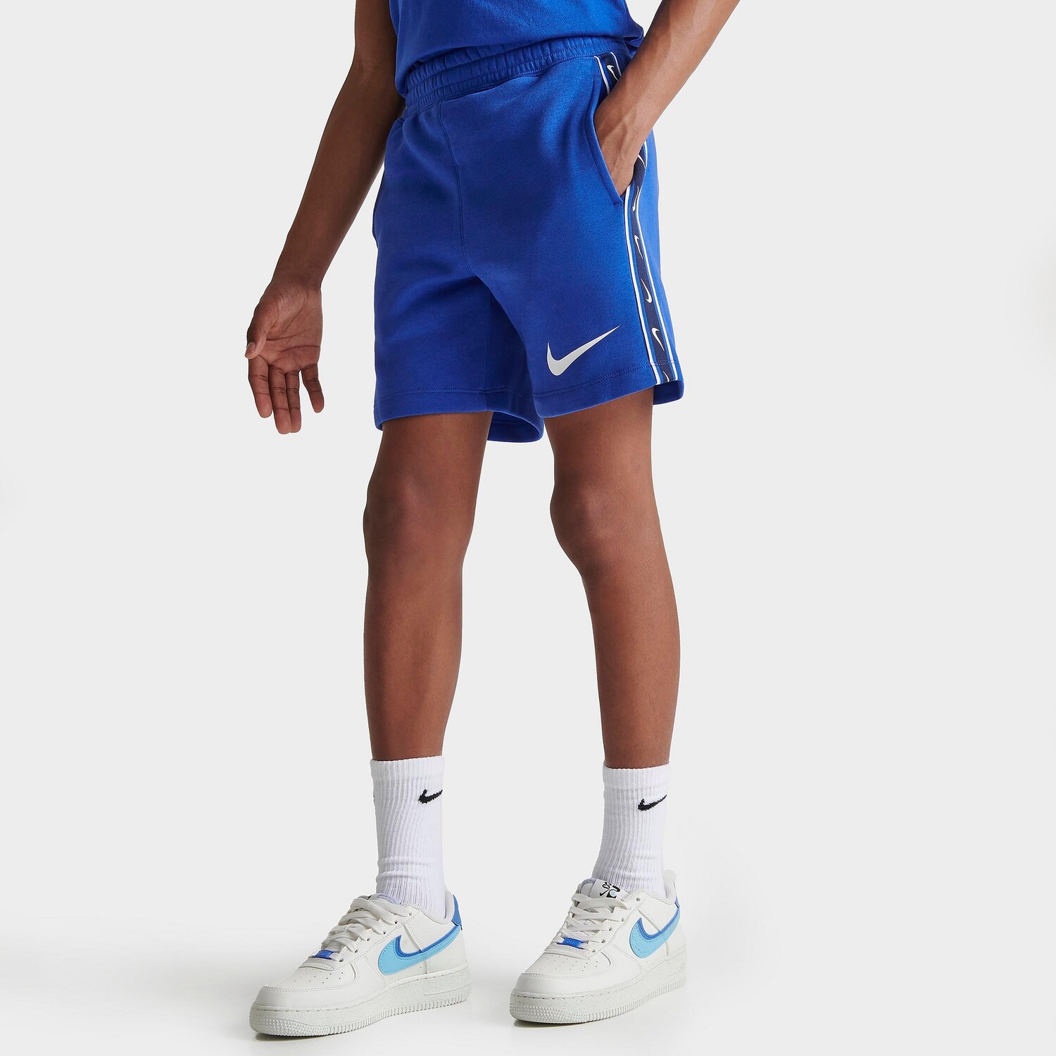 

Шорты Nike с повторяющейся тесьмой для мальчиков, синий