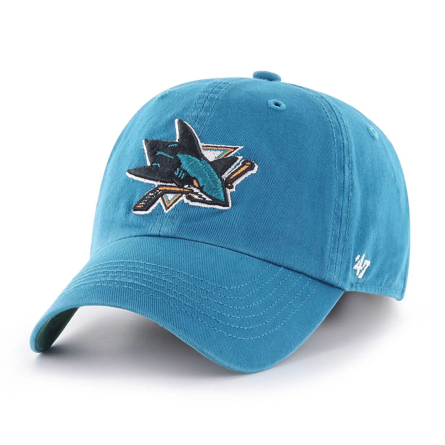 

Мужская темно-бирюзовая приталенная шляпа San Jose Sharks '47