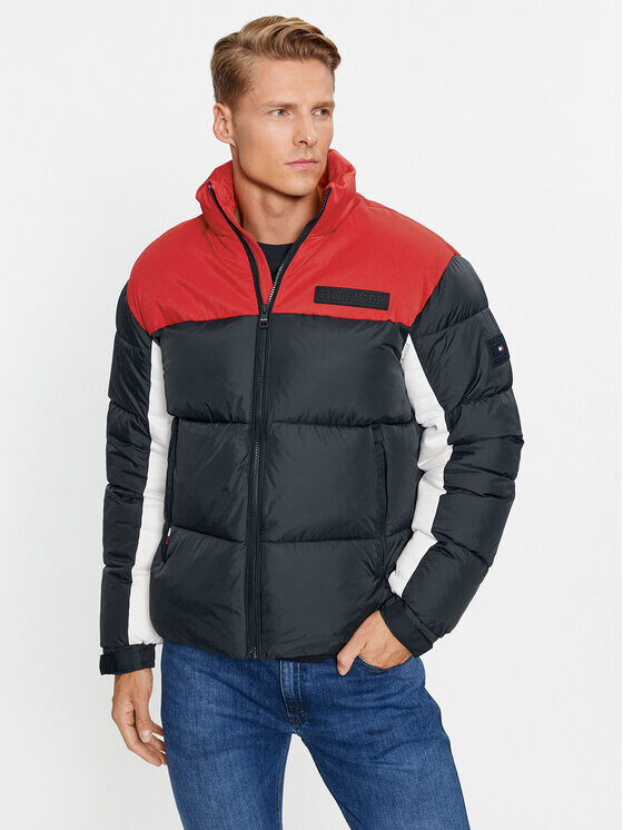 

Пуховик стандартного кроя Tommy Hilfiger, синий