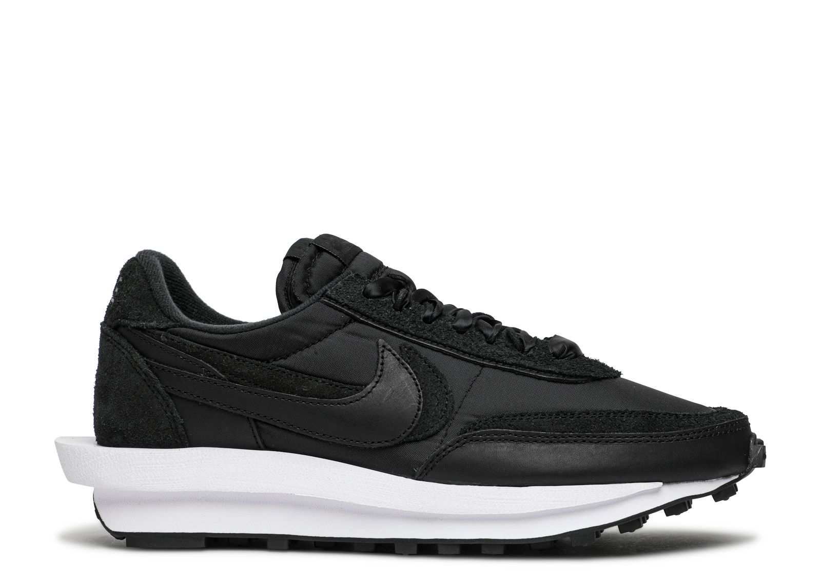 Кроссовки Nike Sacai X Ldwaffle 'Black Nylon', черный