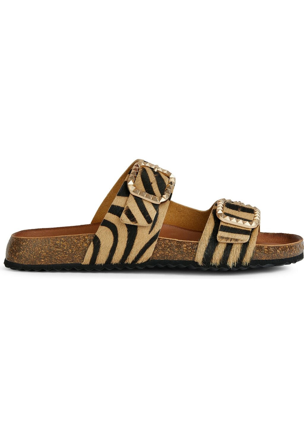 

Мюли на плоской подошве NEW BRIONIA Geox, цвет light sand black