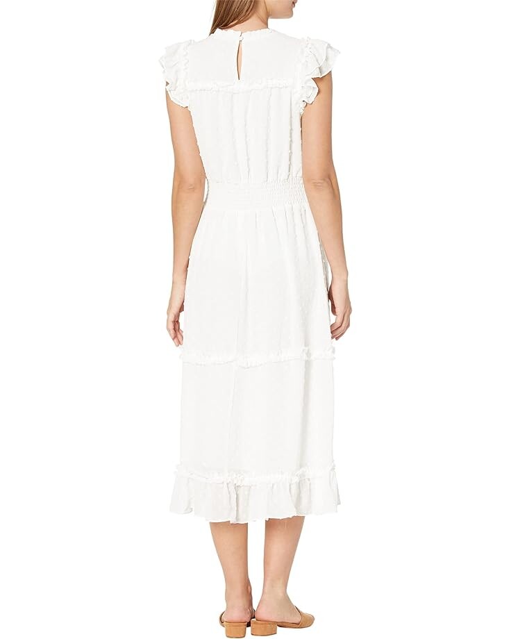 

Платье CeCe Sleeveless Clip Dot Dress, цвет Soft Ecru