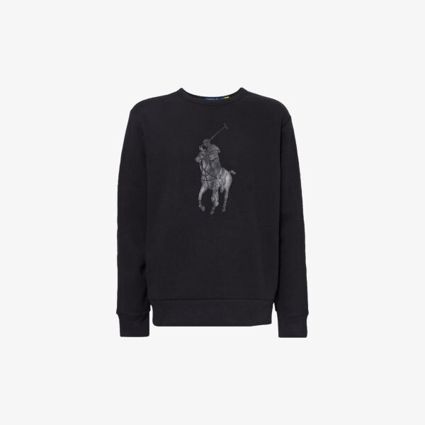 

Толстовка из смесового хлопка с вышитым логотипом Polo Ralph Lauren, черный