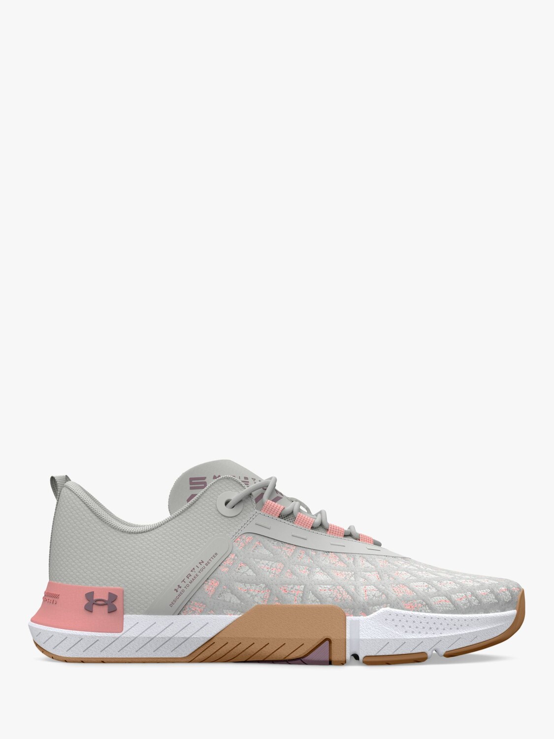 

Кроссовки Under Armour TriBase Reign 5, белый/розовый/фиолетовый