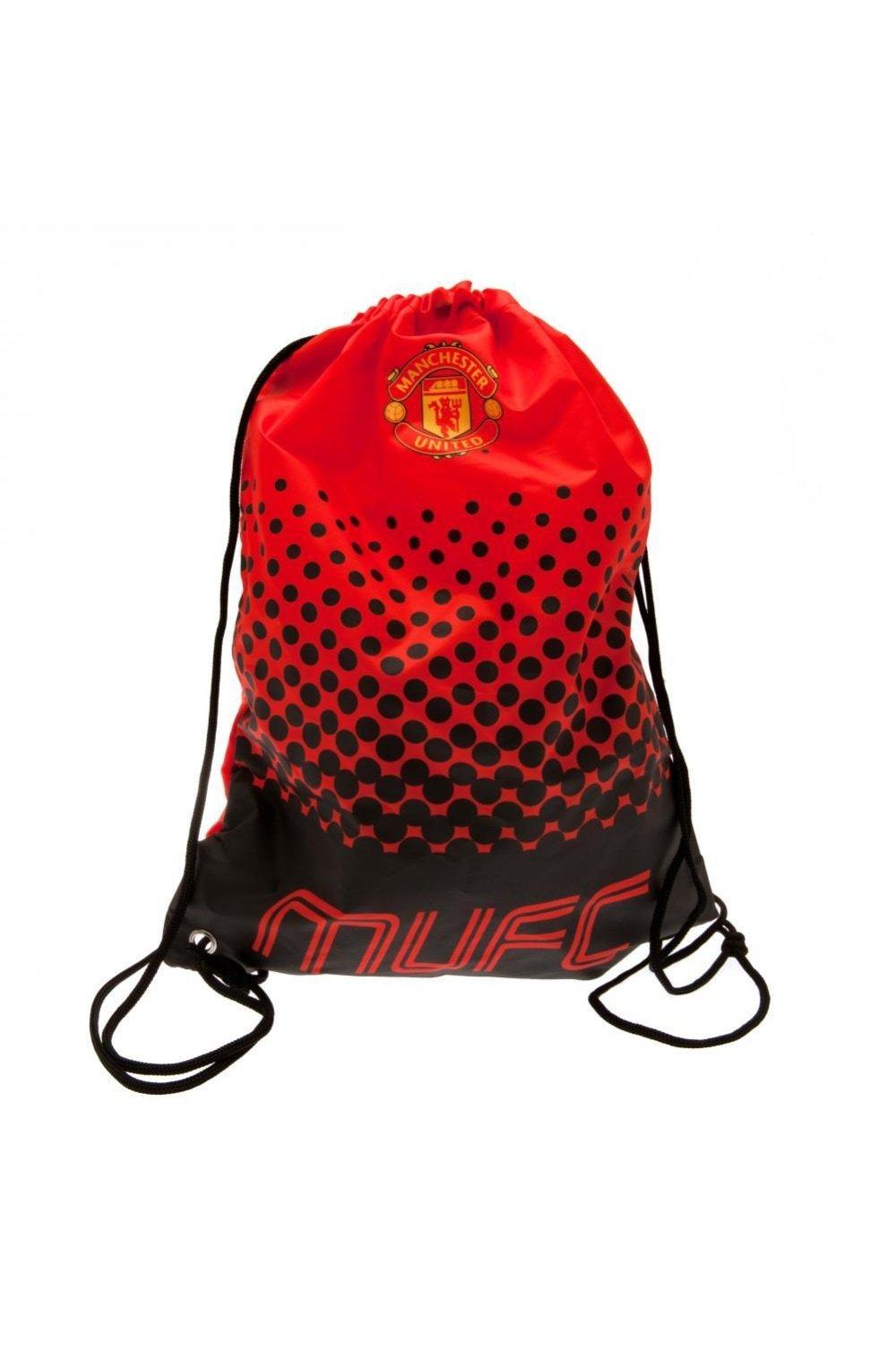 Сумка с гербом на шнурке Manchester United FC, красный спортивная сумка манчестер юнайтед manchester united fc красный