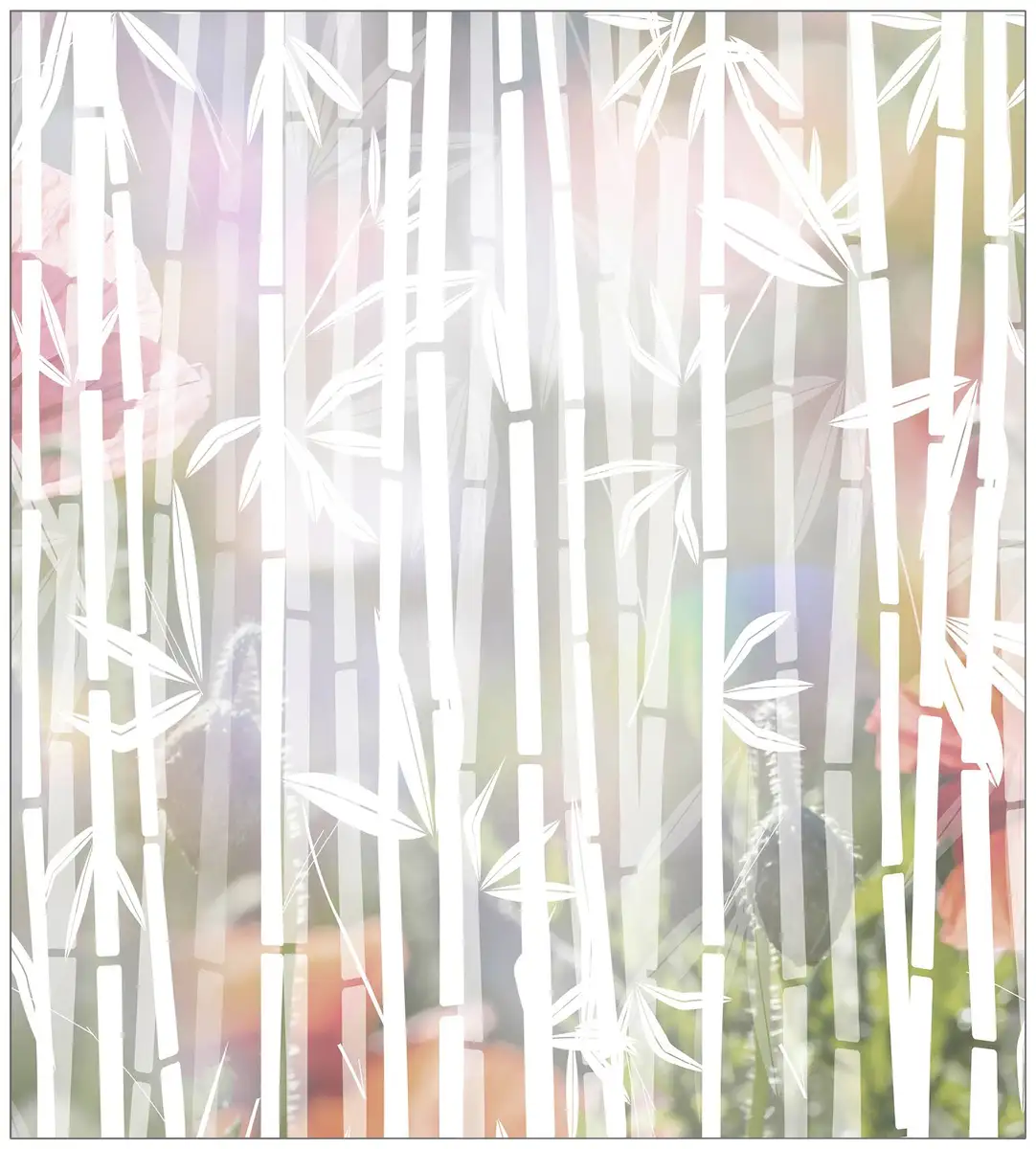 

Оконная пленка MySpotti "Look Bamboo white", полупрозрачная, гладкая, статически клейкая, 90 x 100 см, статически клейкая 100х90 см, белый