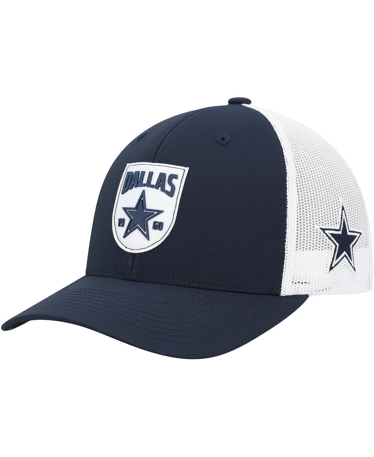 

Мужская темно-синяя, белая шляпа Dallas Cowboys со звездой и нашивкой Trucker Snapback Hooey
