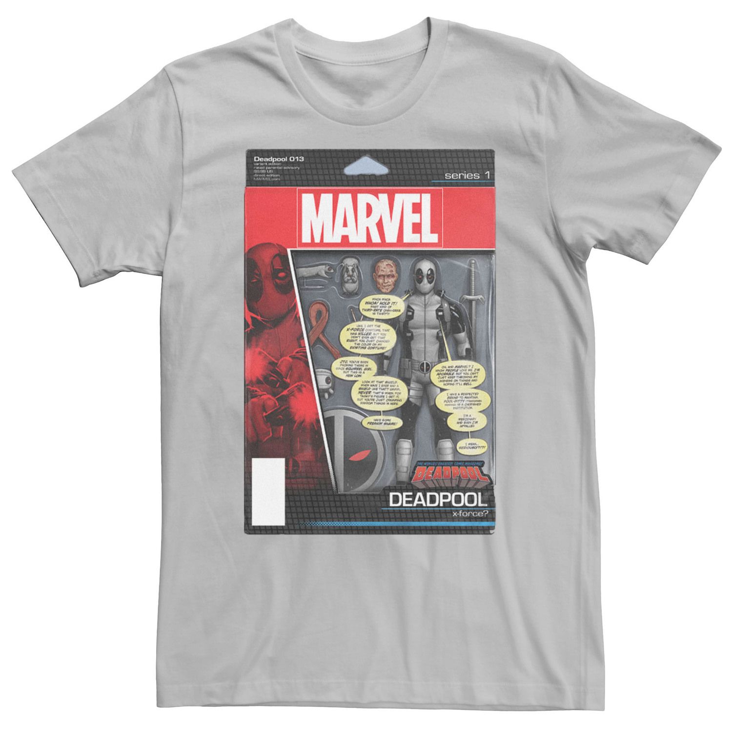 Мужская футболка с изображением Дэдпула и комиксов Marvel