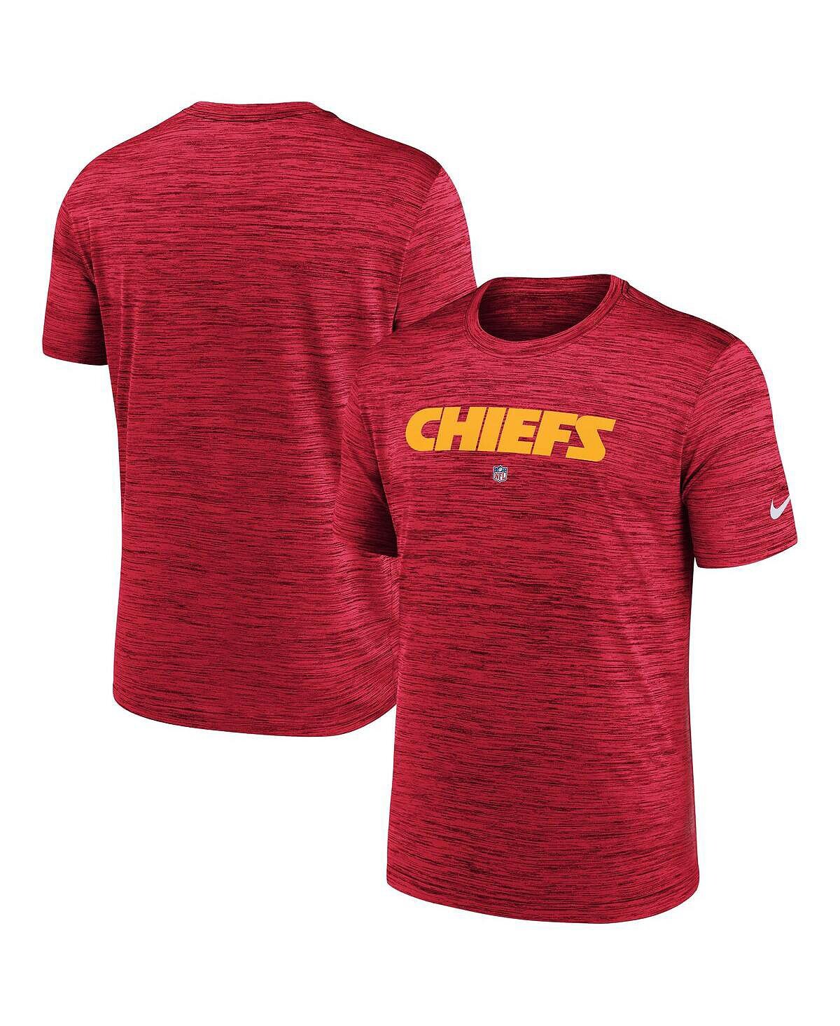 

Мужская красная футболка Kansas City Chiefs Velocity Performance Nike, Красный