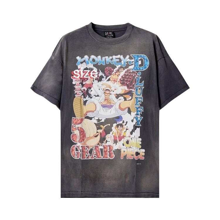 

Футболка Saint Michael x One Piece 'Black', черный