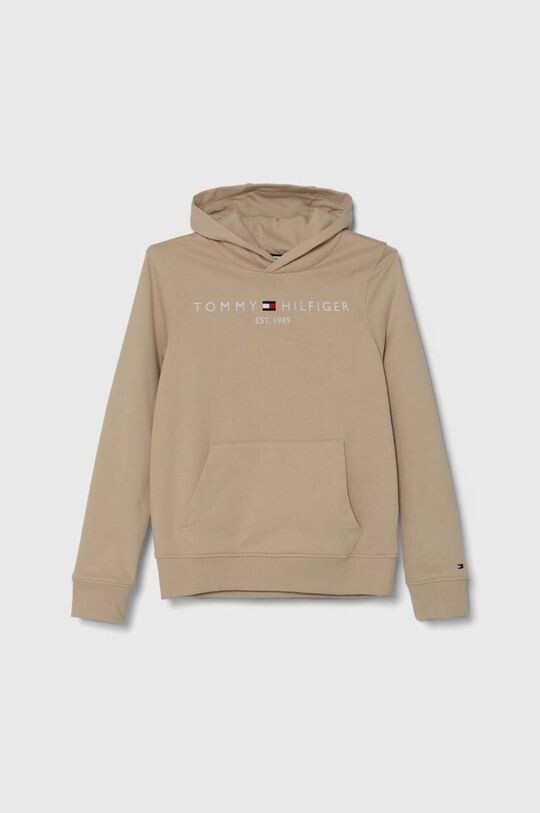 

Детская хлопковая толстовка Tommy Hilfiger, бежевый