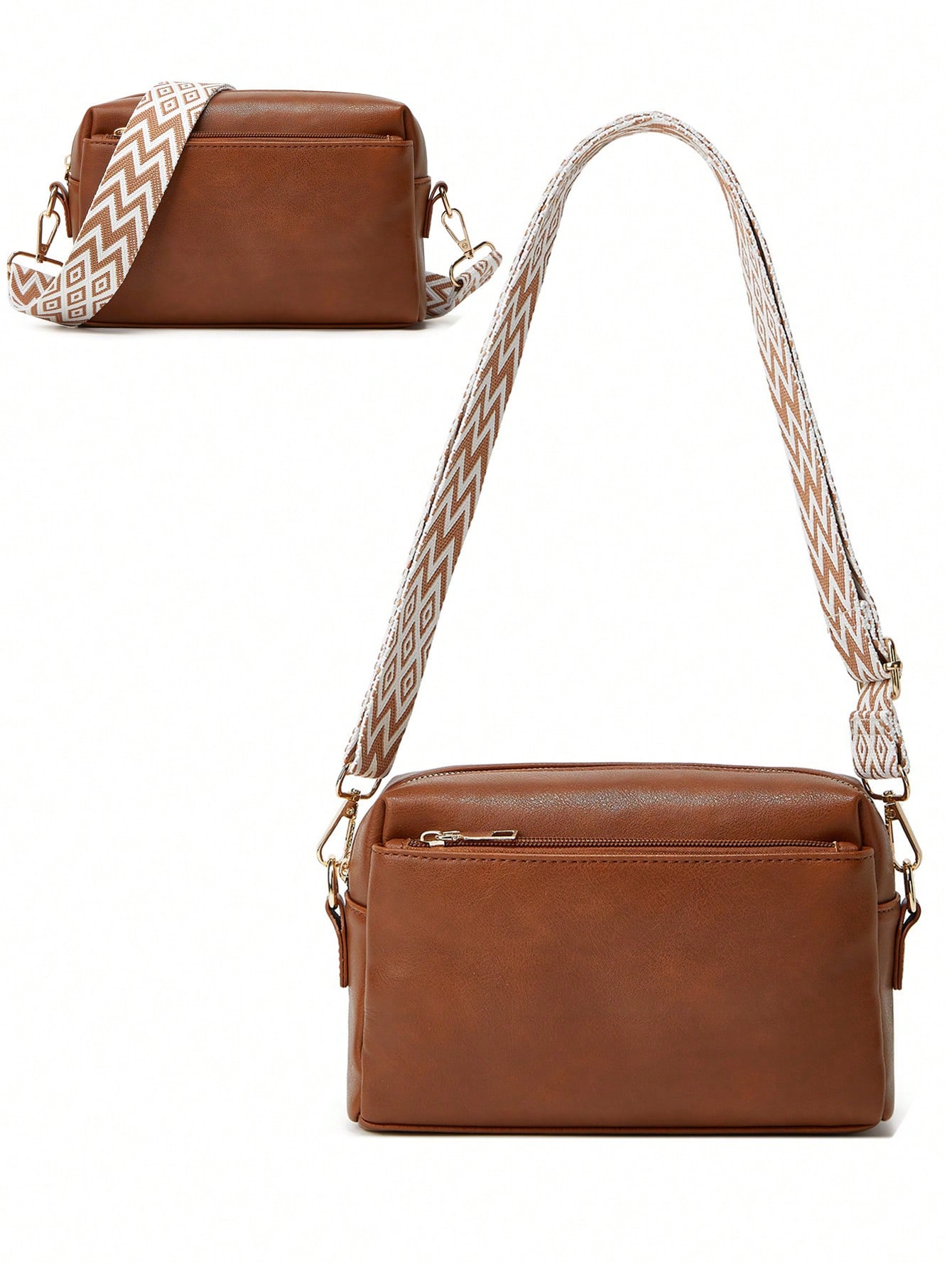 Женский кожаный кошелек, сумка через плечо, сумка через плечо, коричневый сумка ретро гавайи бежевый