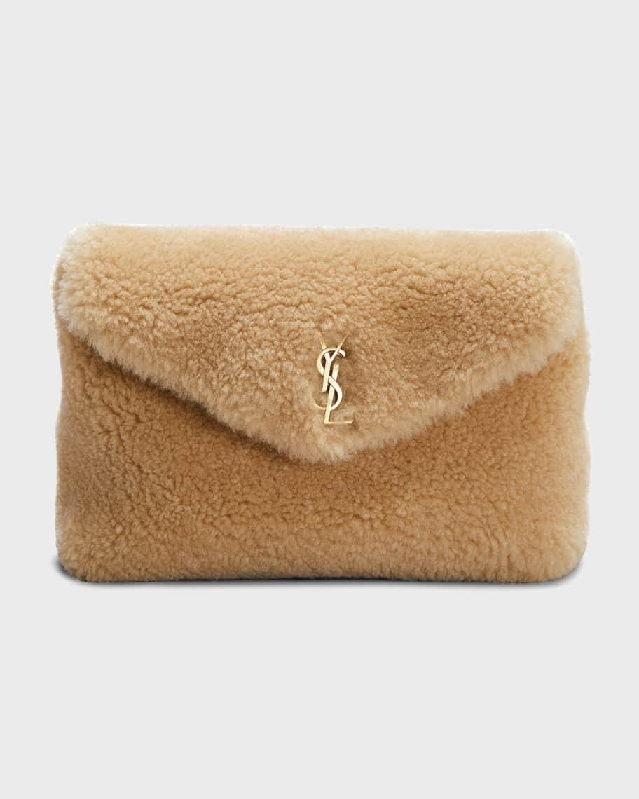 

Маленькая сумка-клатч Puffer YSL из овечьей шерсти Saint Laurent