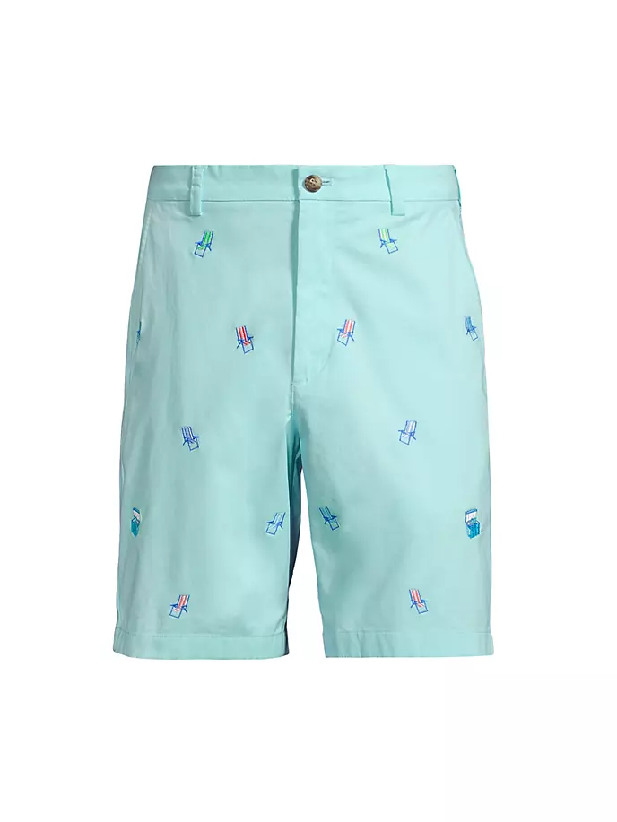 

Шорты-брейки с вышивкой Vineyard Vines, синий