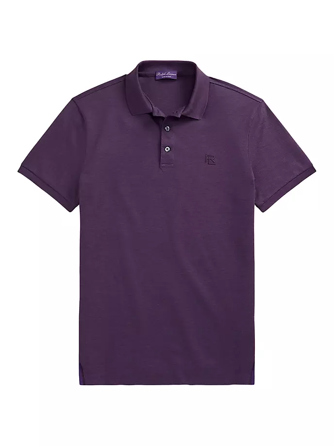 Рубашка-поло из пике Ralph Lauren Purple Label, фиолетовый