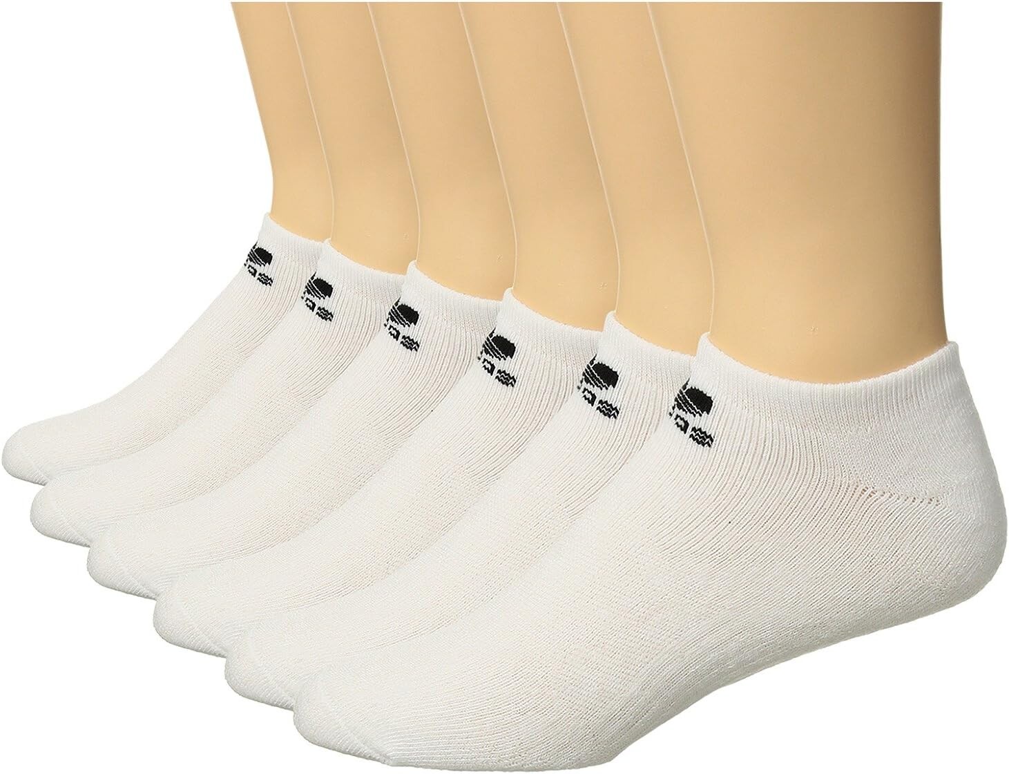 

Носки Originals Trefoil No Show, 6 шт. adidas, цвет White/Black