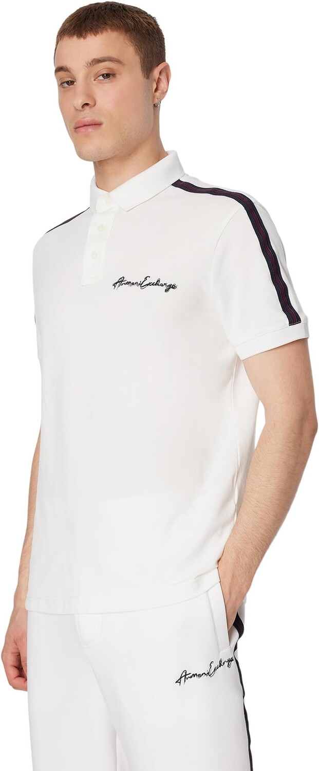 

Рубашка-поло Piquet Polo Shirt Armani Exchange, цвет Off-White