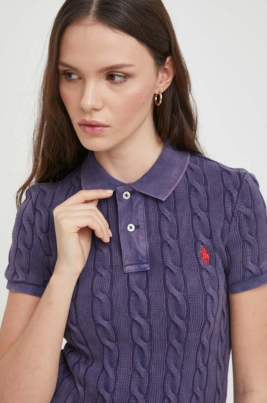 

Хлопковая рубашка-поло Polo Ralph Lauren, темно-синий