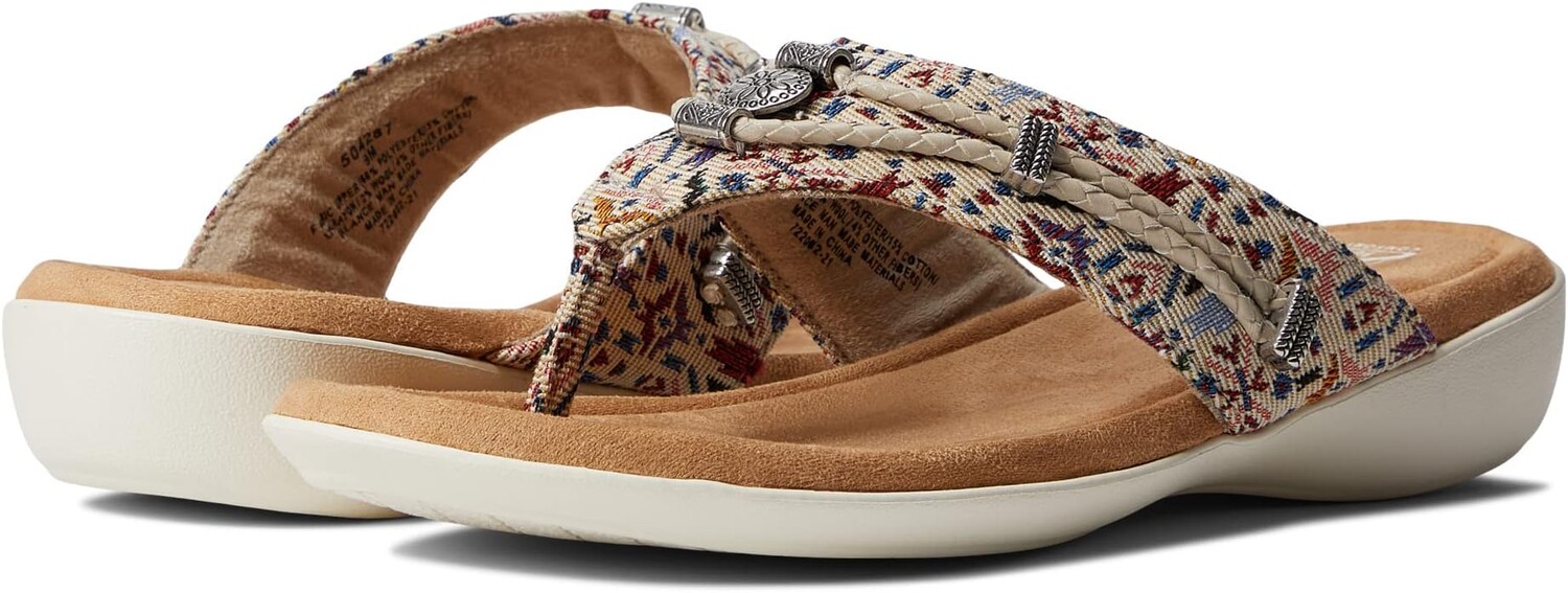 

Шлепанцы Silverthorne 360 Minnetonka, цвет Cream Needlepoint