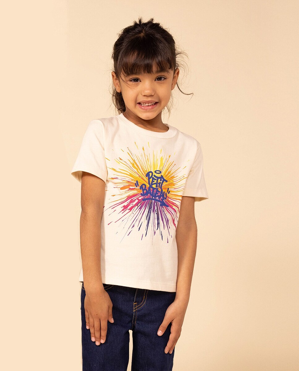 

Хлопковая футболка с короткими рукавами для мальчика Petit Bateau, мультиколор