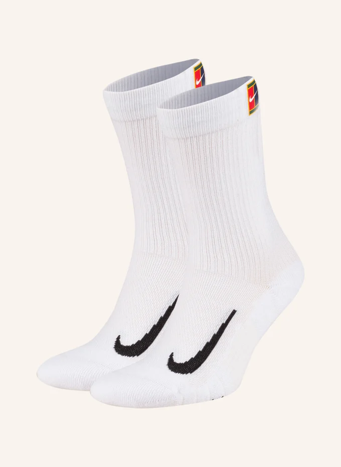 цена Комплект из 2 спортивных носков multiplier cushioned tenn Nike, белый